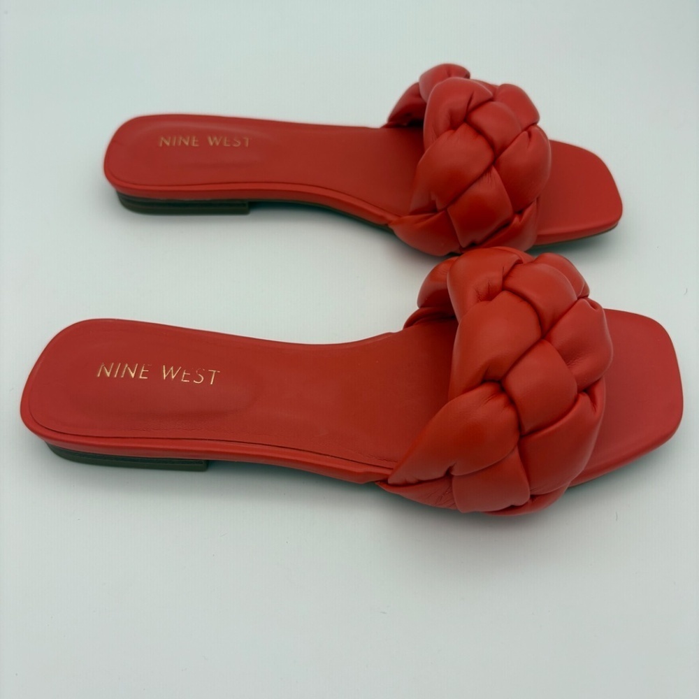 NIB Nine West Orange Sonet3 Sandals; Size 6.5 - Picture 7 of 12
